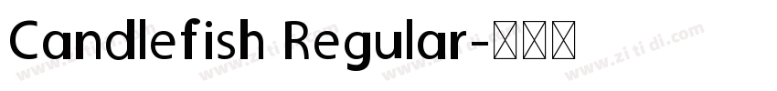 Candlefish Regular字体转换